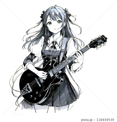 女性ギタリスト 116939539