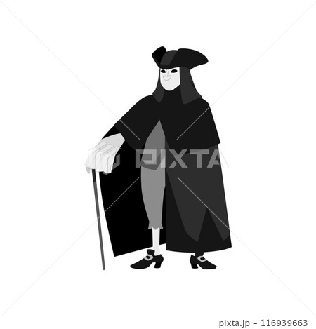 Venice Carnival figure vector illustration 116939663