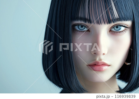 美しい目をした美肌女性「AI生成画像」 美しい目をした美肌女性「AI生成画像」 116939839