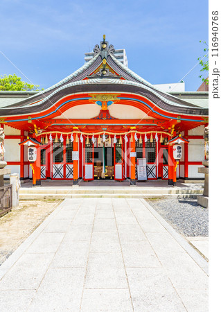 大阪市中央区玉造の玉造稲荷神社（豊臣秀頼再建）　拝殿 116940768