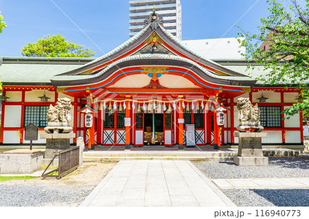 大阪市中央区玉造の玉造稲荷神社（豊臣秀頼再建）　拝殿 116940773