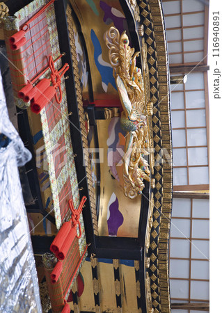 祇園祭 菊水鉾 破風と天水引1 祇園祭 菊水鉾 破風と天水引1 116940891