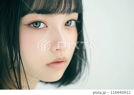 美しい目の美肌女性「AI生成画像」 美しい目の美肌女性「AI生成画像」 116940912