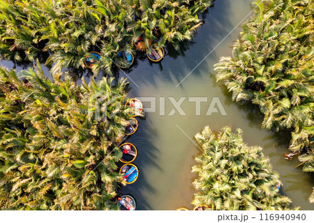 Bay Mau coconut forest, Hoi An eco-tourism area, Quang Nam province, Vietnam 116940940