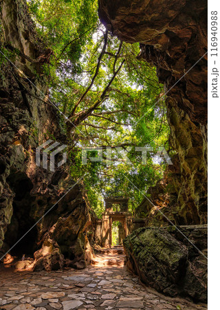 Inside Huyen Khong Cave on the marble mountains in Danang, Vietnam Inside Huyen Khong Cave on the marble mountains in Danang, Vietnam 116940988