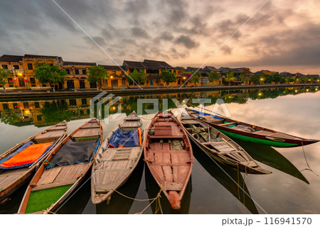 Hoi An ancient town riverfront in Quang Nam Province of Vietnam 116941570