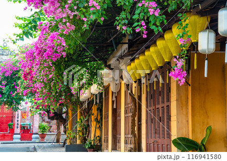 Hoi An ancient town riverfront in Quang Nam Province of Vietnam Hoi An ancient town riverfront in Quang Nam Province of Vietnam 116941580