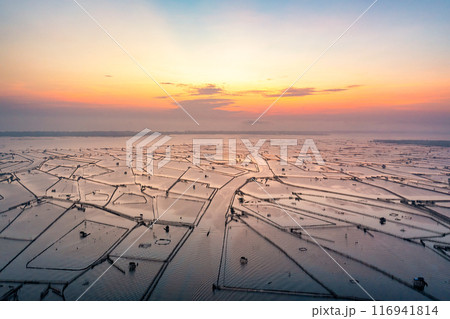 Aerial view of Chuon Lagoon,Thua Thien Hue, Vietnam 116941814