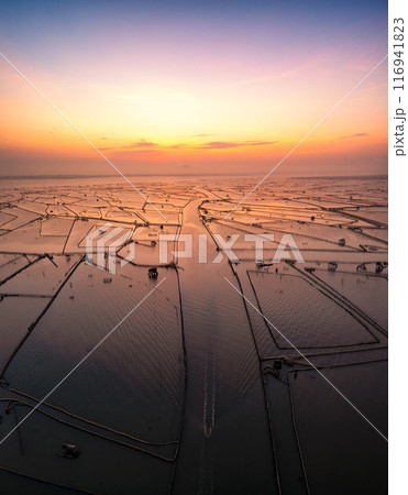 Aerial view of Chuon Lagoon,Thua Thien Hue, Vietnam Aerial view of Chuon Lagoon,Thua Thien Hue, Vietnam 116941823