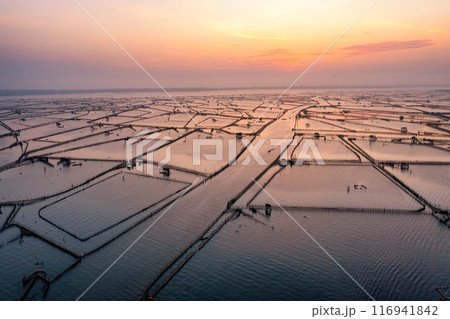 Aerial view of Chuon Lagoon,Thua Thien Hue, Vietnam 116941842