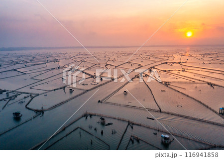 Aerial view of Chuon Lagoon,Thua Thien Hue, Vietnam 116941858