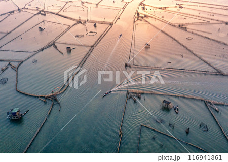 Aerial view of Chuon Lagoon,Thua Thien Hue, Vietnam 116941861