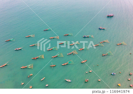 Aerial view of My Khe Beach - Top 6 beautiful beach in the World By Forbes Magazine. Aerial view of My Khe Beach - Top 6 beautiful beach in the World By Forbes Magazine. 116941974