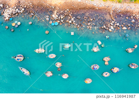 Aerial view of My Khe Beach - Top 6 beautiful beach in the World By Forbes Magazine. Aerial view of My Khe Beach - Top 6 beautiful beach in the World By Forbes Magazine. 116941987
