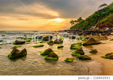 Nam O Beach, Da Nang Beach is a beautiful beach in Danang city , Vietnam. 116942051