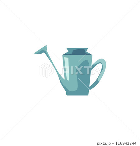 A simple gray metal watering can. A simple gray metal watering can. 116942244