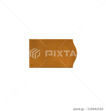 Brown vintage paper sticker vector illustration 116942583