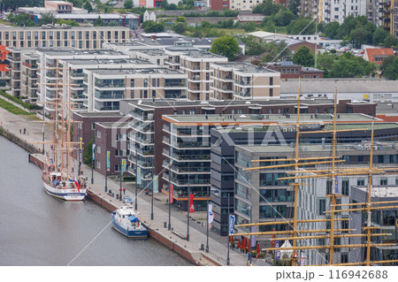 Bremerhaven at the weser river 116942688