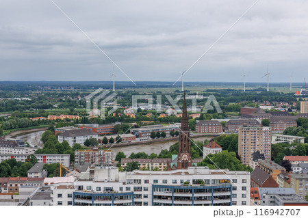 Bremerhaven at the weser river 116942707