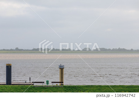 Bremerhaven at the weser river 116942742