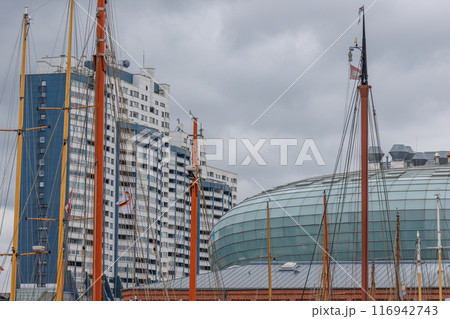 Bremerhaven at the weser river 116942743