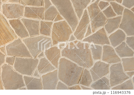 Light beige stone mosaic floor or wall structure abstract rock pattern texture background Light beige stone mosaic floor or wall structure abstract rock pattern texture background 116943376