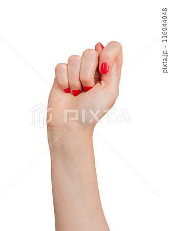 Fig sign, hand gesture, isolated on white background 116944948