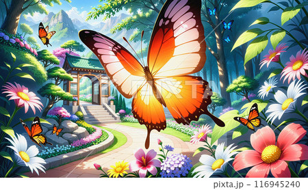 花園崩壊れし花舞う幻影 116945240