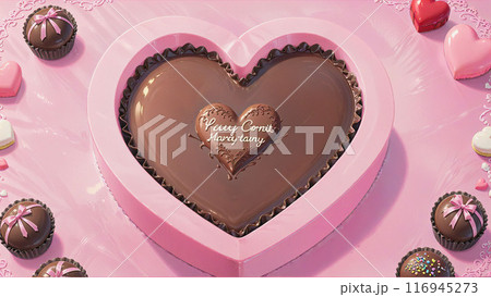 バレンタインチョコレートケーキ 116945273