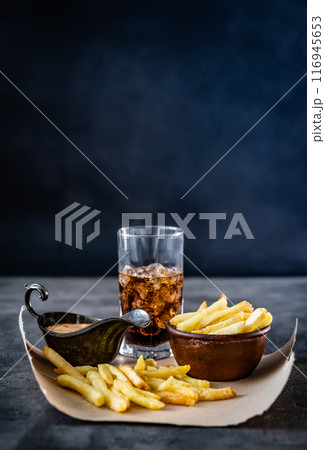 Delicious french fries 116945653