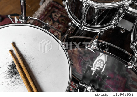 Drumsticks for drum perfomance Drumsticks for drum perfomance 116945952