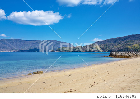 【中ノ浦海水浴場】 山口県熊毛郡上関町長島 116946505
