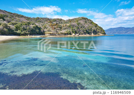 【中ノ浦海水浴場】 山口県熊毛郡上関町長島 116946509
