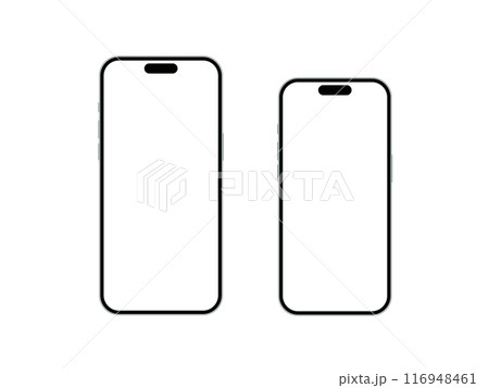 スマホのイラストセット(画面透過) スマホのイラストセット(画面透過) 116948461