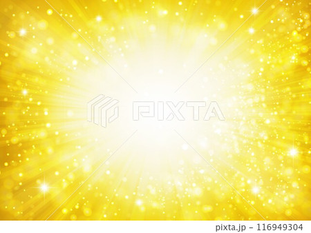 金色放射線キラキラ背景 116949304