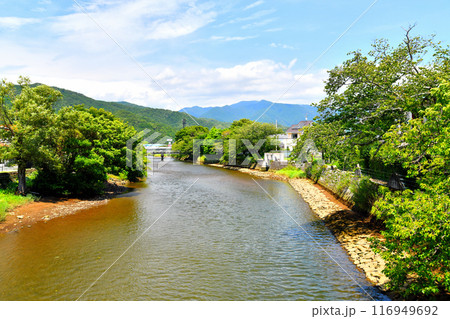 ときわ大橋／那賀川より松崎町役場方面を望む(静岡県松崎町)【2024.7】 116949692