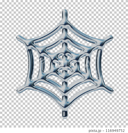 金屬蜘蛛網圖標 116949752