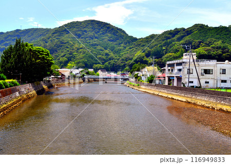 ときわ大橋／那賀川より下流方面を望む(静岡県松崎町)【2024.7】 116949833