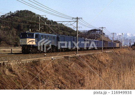 国鉄　列車　荷物　米原　EF58  118　  荷　彦根　冬 116949938