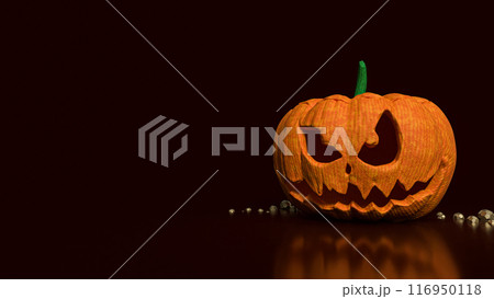 The jack o lantern for Halloween concept 3d rendering. 116950118