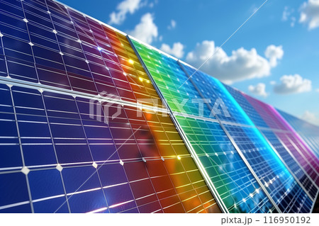 ソーラーパネル　太陽光発電 116950192