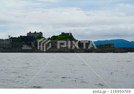 軍艦島　端島　西側　建物廃墟　長崎市 116950789