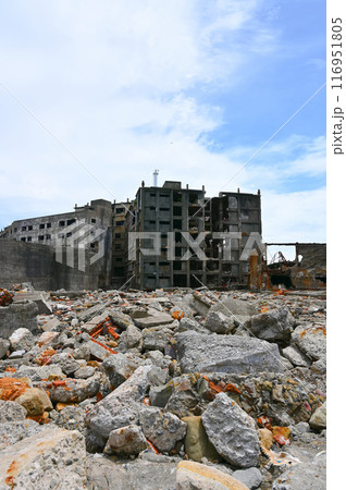 軍艦島 端島炭鉱 30号棟アパート 長崎市 軍艦島 端島炭鉱 30号棟アパート 長崎市 116951805