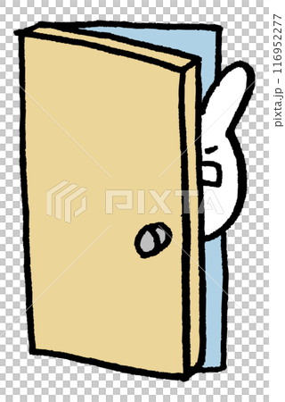 Character material of a teacher-like rabbit wearing glasses Character material of a teacher-like rabbit wearing glasses 116952277