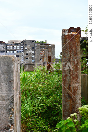 軍艦島　端島炭鉱　貯炭ベルトコンベアー跡　貯炭場　長崎市 116953009