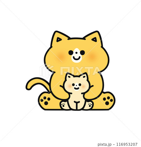 ネコの親子 116953207