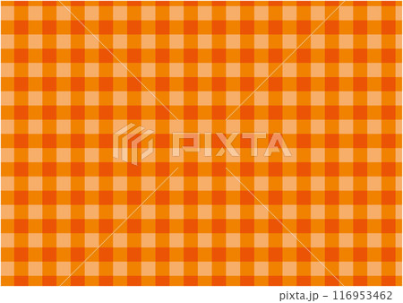 秋とハロウィンをイメージしたチェック柄の背景 秋とハロウィンをイメージしたチェック柄の背景 116953462