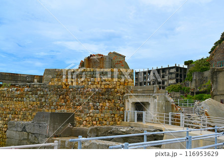 艦島　端島炭鉱　ドルフィン桟橋　天川工法　長崎市 116953629
