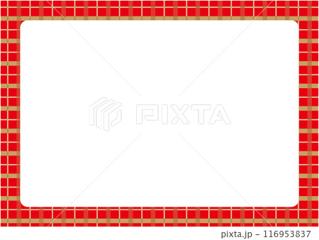 クリスマスをイメージしたチェック柄の背景 クリスマスをイメージしたチェック柄の背景 116953837