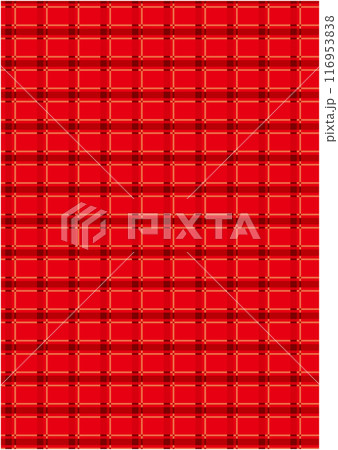 クリスマスをイメージしたチェック柄の背景 116953838